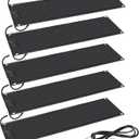 Snow Melting Mats Outdoor 10 x 30 inch - 5 Pack, Non-Slip Heated Outdoor Mats 85W 120V, Heated Driveway Mats with UL and ETL Certificate Power Cord, Suitable for Most Entryways