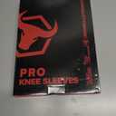 Iron Bull Strength Knee Sleeves for Powerlifting (7mm) - Weightlifting Knee Compression Sleeve for Squats - Knee Brace Support for Gym, Workout, Fitness (Large)