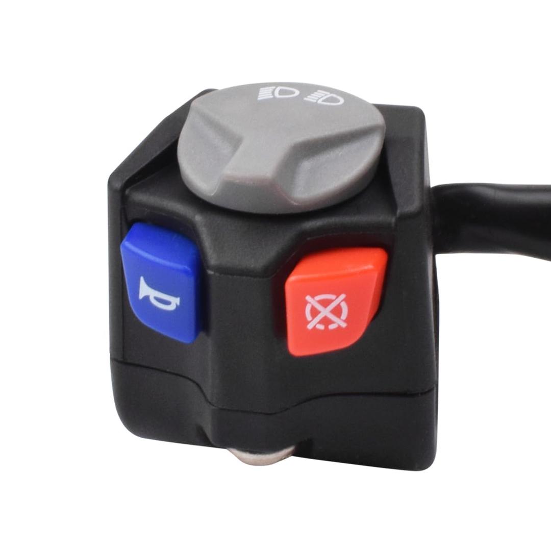 7/8" Motorcycle Handlebar Left Horn Switch High Low Beam Kill Switch Engine Stop Button Compatible with KTM EXC EXC-F EXC TPI FE FX TE TX EC Dirt Bike 78111070000