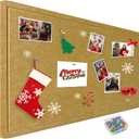 36"x48" Large Felt Bulletin Board, 3'x4' Self-Adhesive Foldable Pin Board