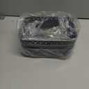 MaxGear Organization and Storage 3 Packs, Plastic Bins Organizer Bins, Woven Baskets for Storage, Plastic Baskets with Handles, Grey Basket for Organizing, Basket Organizer for Home and Office, Small