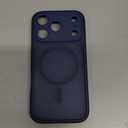 JJL for iPhone 17 Pro Case with 2 Pack Screen Protectors, Compatible with MagSafe, Full Camera Protection, Translucent Matte Magnetic Phone Cover, Deep Blue