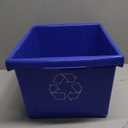 Storex 4 Gallon (15L) Recycle Bin, 14.8 x 7.87 x 11.25 Inches, Blue (61505A06C)