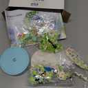 DIY Garden Toy Kit for Kids, Bird-Shaped Flower Building Set, Educational STEM Gift for Girls Boys Age 8+, Rotating Music Box Craft, Birthday Present Home Decor (Green)