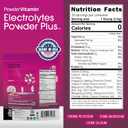 2 x PowderVitamin Electrolytes Powder Plus (20 Servings) Black Tea Hibiscus Electrolyte Powder Keto, Sugar Free, Pink Himalayan Salt,1000mg Potassium,120mg Calcium,120mg Magnesium, Hydration Powder