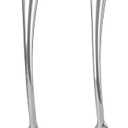 18/10 Stainless Steel Spatulas Set - 15 Long Spatulas for Kitchen, Metal Cooking Utensils - 1 Slotted Spatula + 1 Solid Turner (style C - mirror polished)
