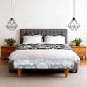 Gdmhy Dining Bench Seat Cover,Washable Durable Bench Slipcover, Stretch Floral Printed Seat Cushion Cover,Protector Ottoman Bench Cover for Bedroom, Kitchen, Hotel, Banquet (Flower-E)