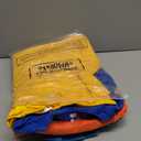 4 Pack Men's Big and Tall Shirts Long Sleeve Pocket T-Shirts Cotton Crew Neck Tops Comfy Slim Fit Breathable Tees (Dark Blue, Orange Red, Haze Blue, Yellow, ,4X-Large)