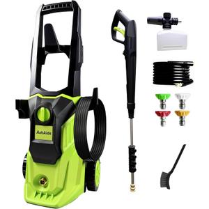 Pressure Washer, Power Washer with Foam Cannon,High Pressure Cleaning Machine with 4 Nozzles for Car, Patio, Driveway,Fences,Decks