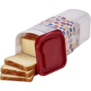 ikasus Bread Box  Large Capacity Fresh Bread Storage Container, Plastic Toast Sandwich Bread Dispenser with Lid Type 2