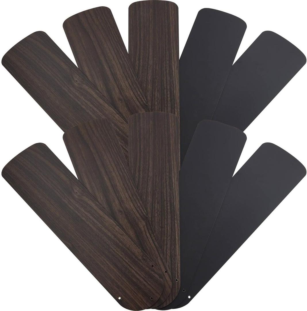 10 Pcs 52 Inch Ceiling Fan Replacement Blades, Sturdy Wood Blades
