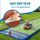Funscape Triple Water Slides for Kids Backyard, 20FT Water Slide W/ 3 Bodyboards, 1 Inflatable Football, Outdoor Lawn Slip-n-Slider Yard Game W/Splash, Fun Summer Toy Family Party Gifts for Boys Girls
