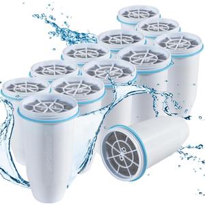 ZR-017 Water Filter Replacement for Water Pitchers and Dispensers, Advanced 6-Stage Filter to Remove 99.9% Lead, Chlorine, Fluoride, Heavy Metals, PFOA/PFOS (12 Pack)