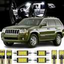 16 Pieces Grand Cherokee WJ WK LED Interior Lights Kit for Jeep Grand Cherokee 1999 2000 2001 2002 2003 2004 2005 2006 2007 2008 2009 2010 White Interior LED Bulbs + License Plate Lights, Install Tool
