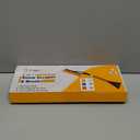 EcoNour 27" Aluminum Ice Scrapers for Car Windshield | Car Snow Scraper Window and Snow Brush with Ergonomic Foam Grip Winter Accessories (Orange)