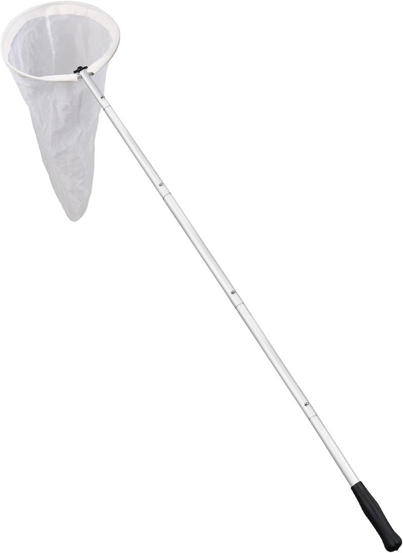 RESTCLOUD Advanced Insect and Butterfly Net, Crushable Pocket Butterfly Net, Detachable Push-Fit Handle and Muslin Band Hoop, Full Extend to 56 Inches