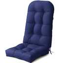 Outdoor Patio Adirondack Chair Cushion Lounge Rocking Chair Cushions Thickened Patio Chair Pad, Navy Blue