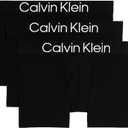 Calvin Klein 3-Pack Microfiber Boxer Briefs (Black, M)