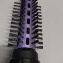 Conair 2-in-1 Hot Air Curling Combo, Includes 1.5-inch Curl Brush and 1-inch Aluminum Bristle Brush (Black / Purple)
