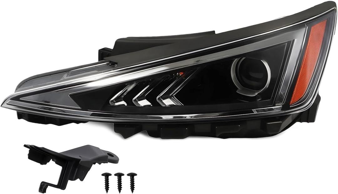Halogen Headlight Assembly Compatible with Elan-tra 2019 2020