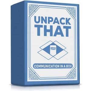 UNPACK THAT Conversation Cards  125 Deep Questions for Better Communication & Closer Bonds | Perfect for Couples, Families and Friends