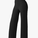 FireSwan Wide Leg Yoga Pants Women Stretch Dress Lounge Pants with Pockets High Waisted Loose Casual Trousers Small 4/6
