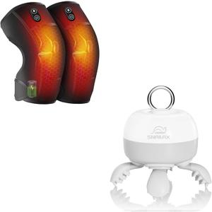 Snailax Knee Massager, Graphene Knee Heating Pad for Knee Pain