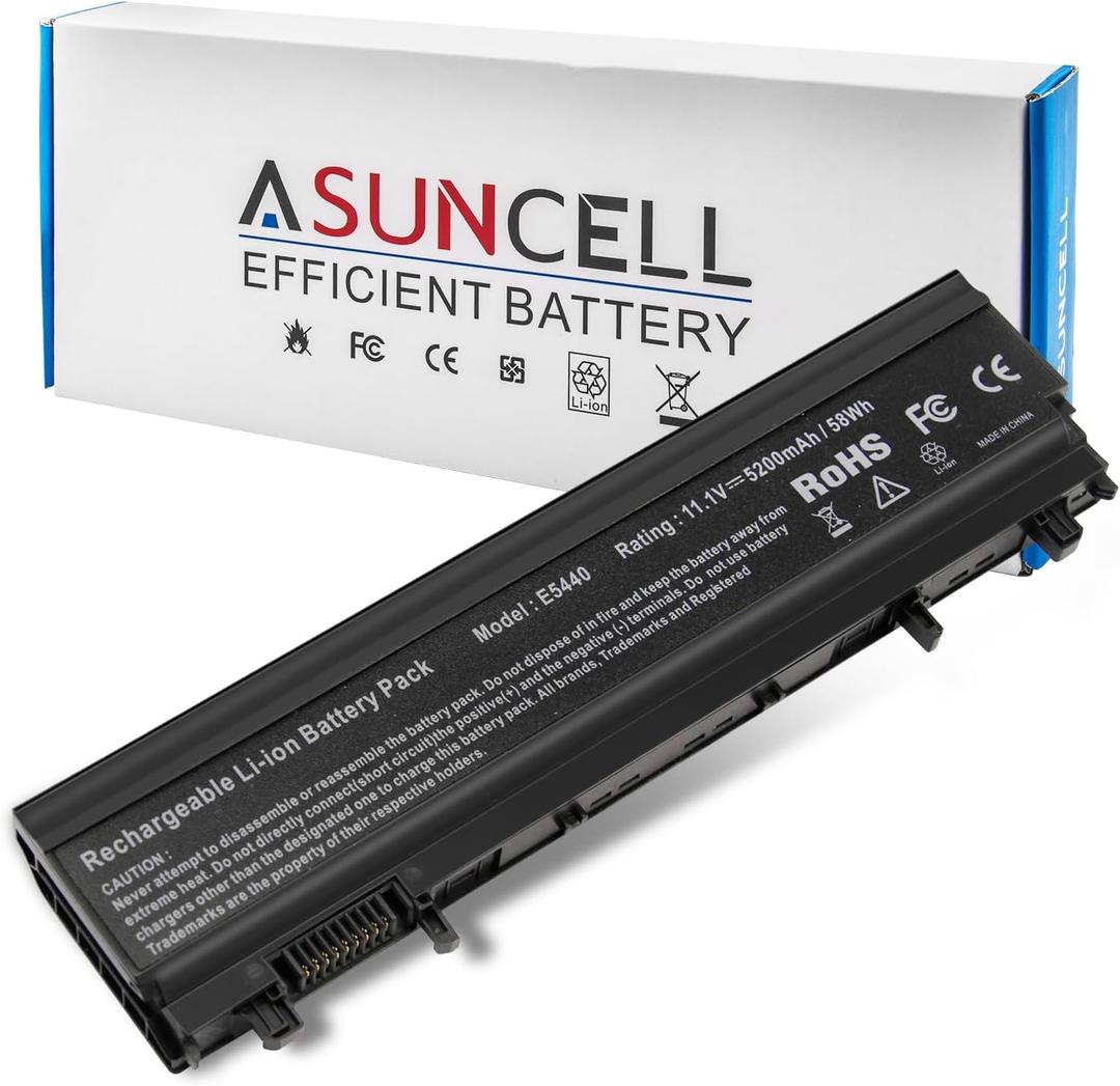 ASUNCELL Laptop Battery for Dell Latitude E5440 E5540 Battery Type VVONF VV0NF N5YH9 CXF66 F49WX 0K8HC 1N9C0 451-BBIE 11.1V 58Wh 6Cell