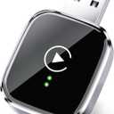 Redlake Wireless CarPlay Adapter for iPhone Mini Size Wireless for Apple CarPlay Adapter USB & USB-C/Type-C Plug and Play (Matte Black)