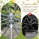 Clear Bubble Umbrellas, 48 Inch Windproof Transparent POE Dome Umbrella with Auto Open J-Handle, Large Umbrellas for Wedding Rain Golf Outdoor Photography Bridal Events, Christmas/Halloween Decorations
