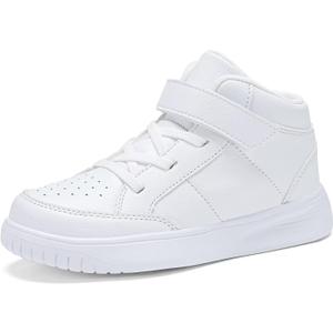 Kids Sneakers Boys Running Shoes Girls High Top Casual Lightweight Classic Adjustable Strap Sneakers