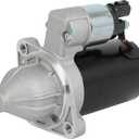 SCITOO Starter Motor 17593 for HYUNDAI for Accent 1.6L 2012-2013 for Veloster 1.6L 2012-2013 for Kia for Rio 1.6L 2012 for Soul 1.6L 2010-2012 12V 0.9kW CW 8-Tooth Pinion DD