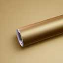 Dark Gold Contact Paper for Countertops 15.7" x 472" Thick Metallic Peel and Stick Wallpaper Modern Removable Self Adhesive Vinyl Wallpaper for Kitchen Refrigerator Cabinets