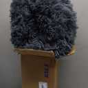 Himax Dog Beds for Small Dogs, Donut Dogs Beds with Blanket Attached, Calming Dog Bed Washable, Grey, Size: 20.0"L x 20.0"W x 7.0"Th