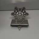 Christmas Stocking Holders for Mantle Weighted Metal Stocking Hangers Hooks for Fireplace Christmas Decorations (Set of 4)