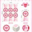 Colarr 100 Pack Galentines Day Guest Napkins Disposable Single Girls Club Hand Towel Paper Napkins 4.25 x 7.75 Inch Valentines Single Girls Decorative Napkin for Galentine Day Valentine Party Supplies