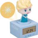 Paladone Disney Elsa Frozen Sleep Training Alarm Clock - Officially Licensed Disney Merchandise, Night Light for Girls, Bedroom, Nursery