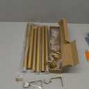 Gold Curtain Rods for Windows 48 to 84 Inch(4-7ft),1 Inch Adjustable Curtain Rod,Heavy Duty Window Rods,Decorative Swan Finials Drapery Pole,Telescoping Single Rod for Bedroom 36-88",Brass