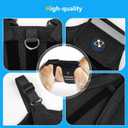 Coodeo Dog Back Brace for Dogs Arthritis, Pet Back Bracer for IVDD, Back Protector Helps Pain Relief, Surgical Recovery and Rehabilitation, Dogs Back Disease Prevention. (Black,Small)