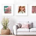 VNVNK 22x22 Frame White, Perfect for 22x22 Inch Picture without Mat or 18x18 Inch Picture with Mat, Home Wall Decor Picture Frame-1 PCS