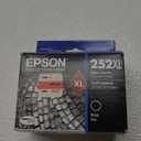 EPSON 252 DURABrite Ultra Ink High Capacity Black Cartridge (T252XL120-S) Works with WorkForce WF-3620, WF-3640, WF-7110, WF-7610, WF-7620, WF-7710, WF-7720, WF-7210