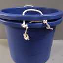 United Solutions Easy-Access Storage Rope Handle Tub, 19 Gallon, Blue, 2 Count (TU0335)