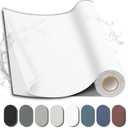 Fabric Repair Patch, 17X79 Inch Fabric Large Repair Tape, Self-Adhesive Patches for Furniture, Sofa, Car Interior, Shoes, Hand Bag, Clothing (White, 17X79 Inch)