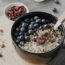 DOWAN 5.8" Deep Soup Bowls & Cereal Bowls - 30 Ounces Large Bowls Set of 2 for Kitchen - Ceramic Bowls for Cereal, Soup, Oatmeal, Salad, Ramen, Noodle, Rice - Dishwasher & Oven Safe (Black)