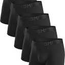 5Mayi Men's Boxer Briefs Fly Front with Pouch Athletic Mens Underwear Performance Boxer Briefs for Men 5Pack