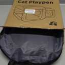 Tailtastic Large Cat Playpen with Separate Areas,Outdoo&Indoor Cat Enclosures,Portable Pet Playpen for Indoor Cats,Puppy and Small Animals, Dog Playpen with Carrybag.