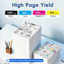 Caelum 910XL Pack (4-Pack, BK, CMY) Replacement for HP 910XL Ink Cartridge Combo Pack 910xl Ink Cartridge for hp Printers Office Jet Pro 8020 8010 8015 Printer