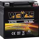 Weize YTZ7S-BS Sealed Maintenance Free AGM Battery Replacement YTZ7S Compatible with Honda TRX450ER TRX450R ATV Motorcycle Battieres