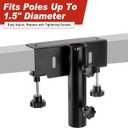 SPARKWHIZ Truck Flag Pole Mount Kits, No Drilling Universal Truck Flagpole Holder fits Up to 1.5" Pole, 1 Pack