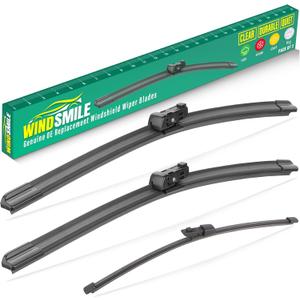26" 18" 12" Windshield Wiper Blades Replacement for VW Volkswagen Taos 2022 2023 2024 2025 Premium All Weather Front Rear Wipers Set - OEM Quality (Pack of 3)